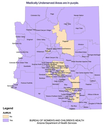 AZ's Medically Underserved Areas